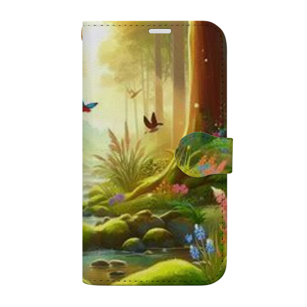 Rパンダ屋の「幻想的な森」グッズ Book-Style Smartphone Case