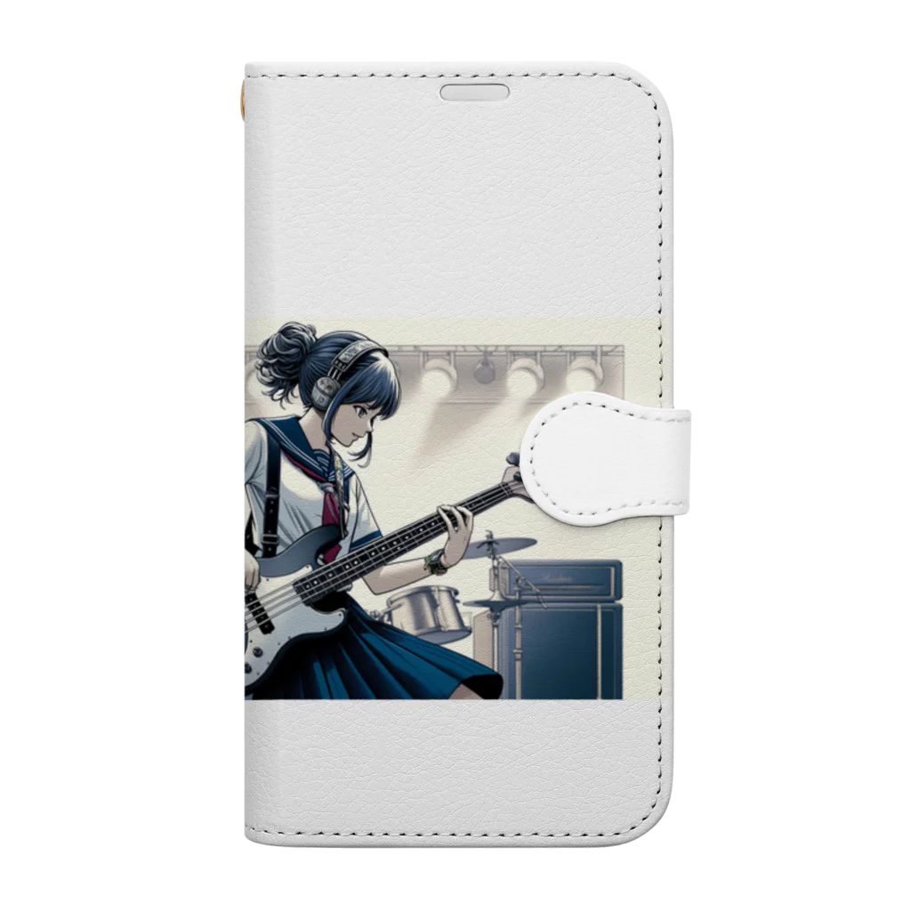 jiruchangのビリビリ！ノリノリ！ベースガール Book-Style Smartphone Case