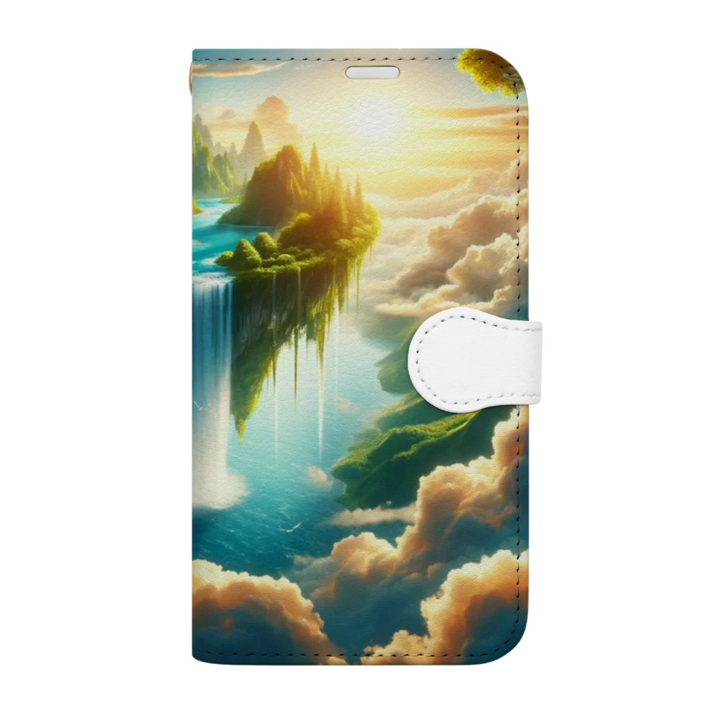 DQ9 TENSIの空高く浮かぶ伝説の島 Book-Style Smartphone Case