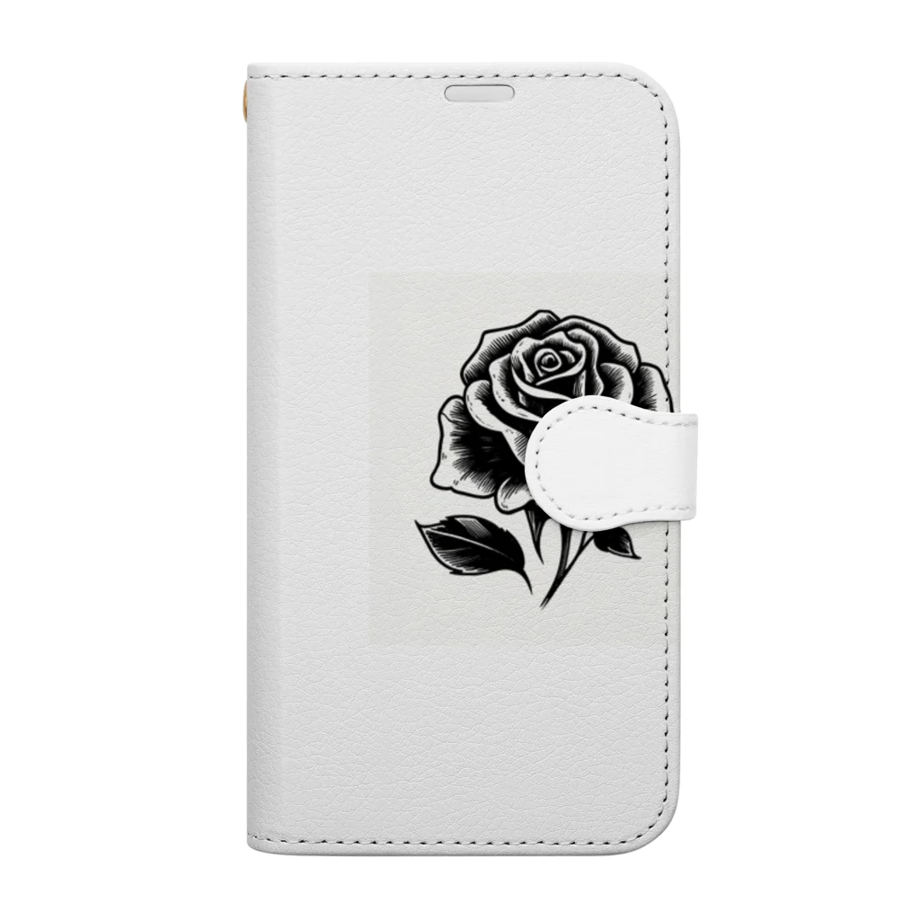 CHRON SHIROの黒い花3 Book-Style Smartphone Case
