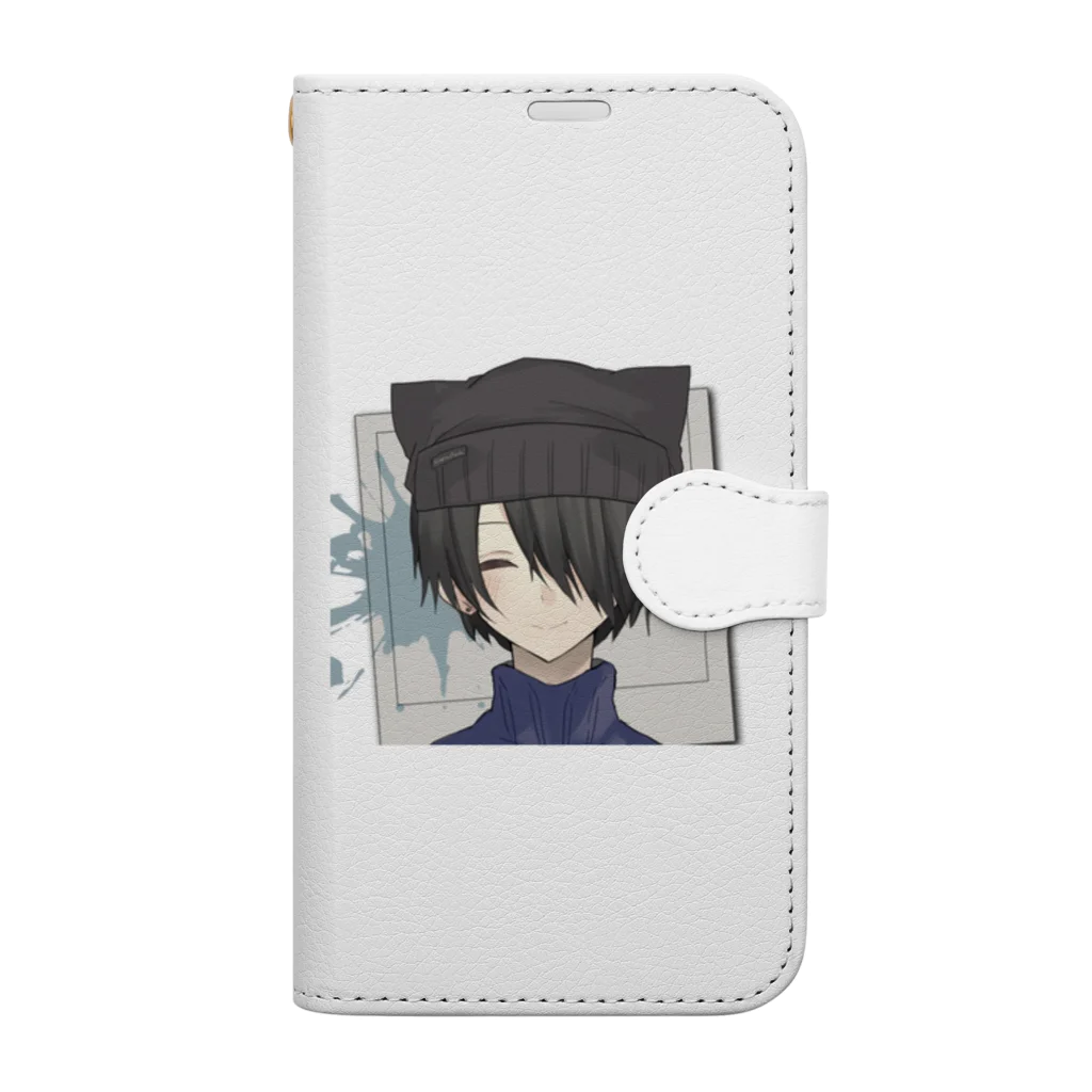 猫耳少女のゆず Book-Style Smartphone Case