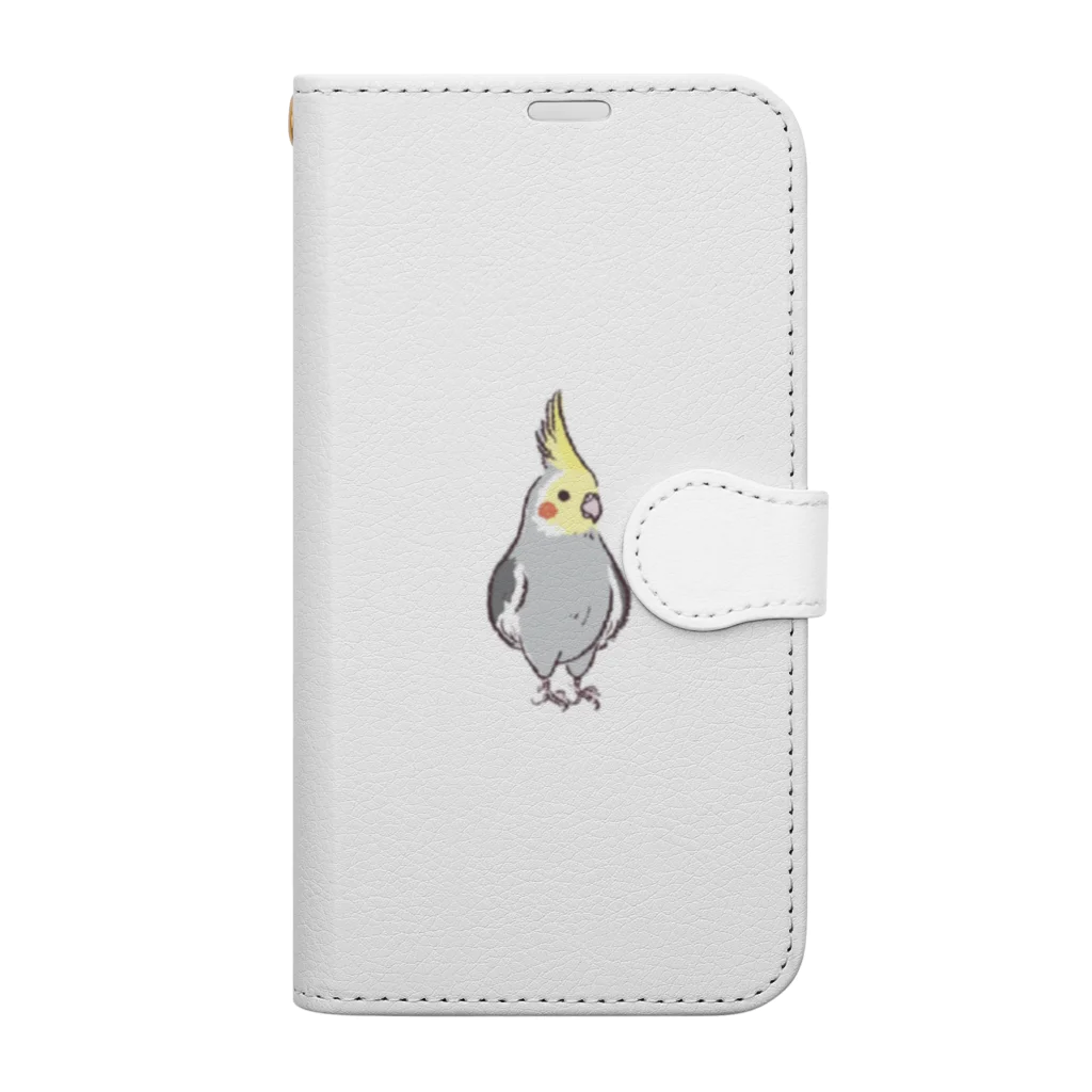 paguyoのオカメインコRocky 手帳型スマホケース