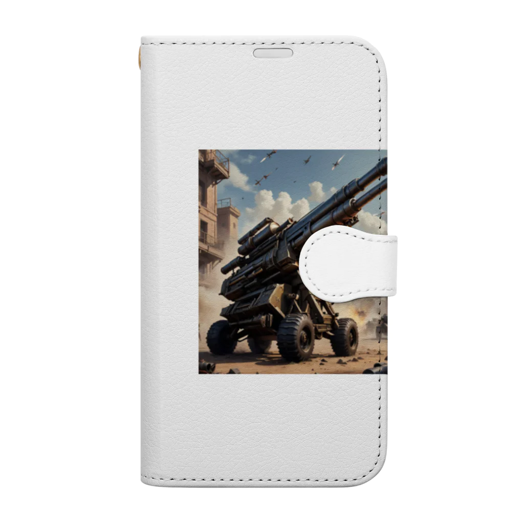 片山淳大の武器シリーズ　砲台 Book-Style Smartphone Case