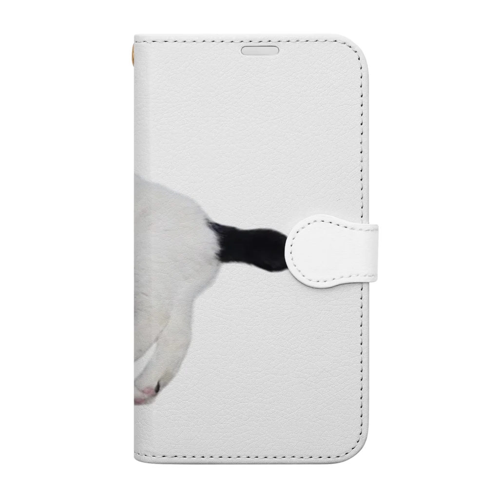 クリスタの尻尾が短い保護猫 たぬちゃん Book-Style Smartphone Case