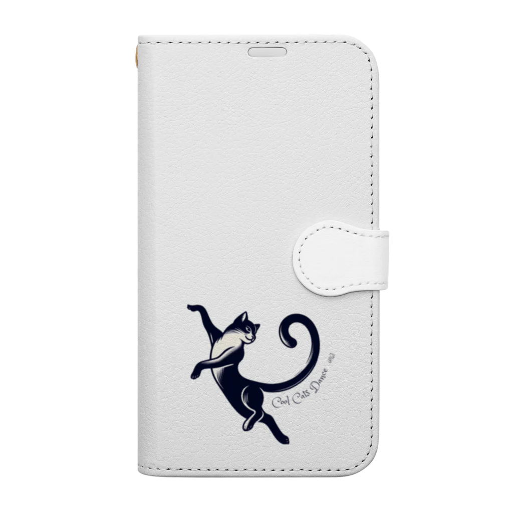 lblの猫のジャズダンス Book-Style Smartphone Case