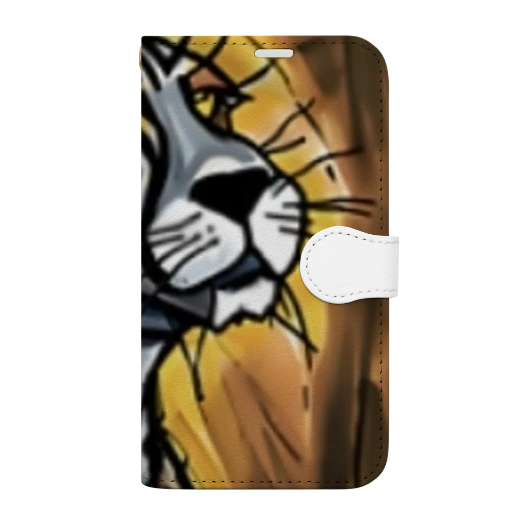 Ppit8の野生の猫 Book-Style Smartphone Case