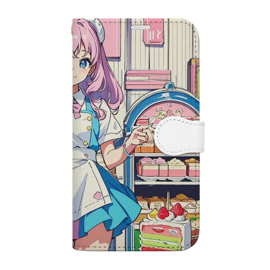 yozoraniyumeoの魔法ケーキ少女 Book-Style Smartphone Case