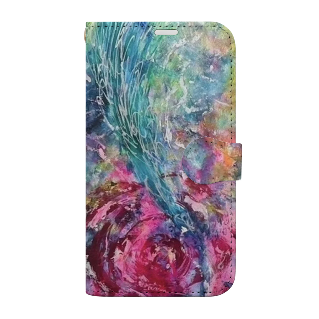 takagifumie_fuminのRose&Wings Book-Style Smartphone Case