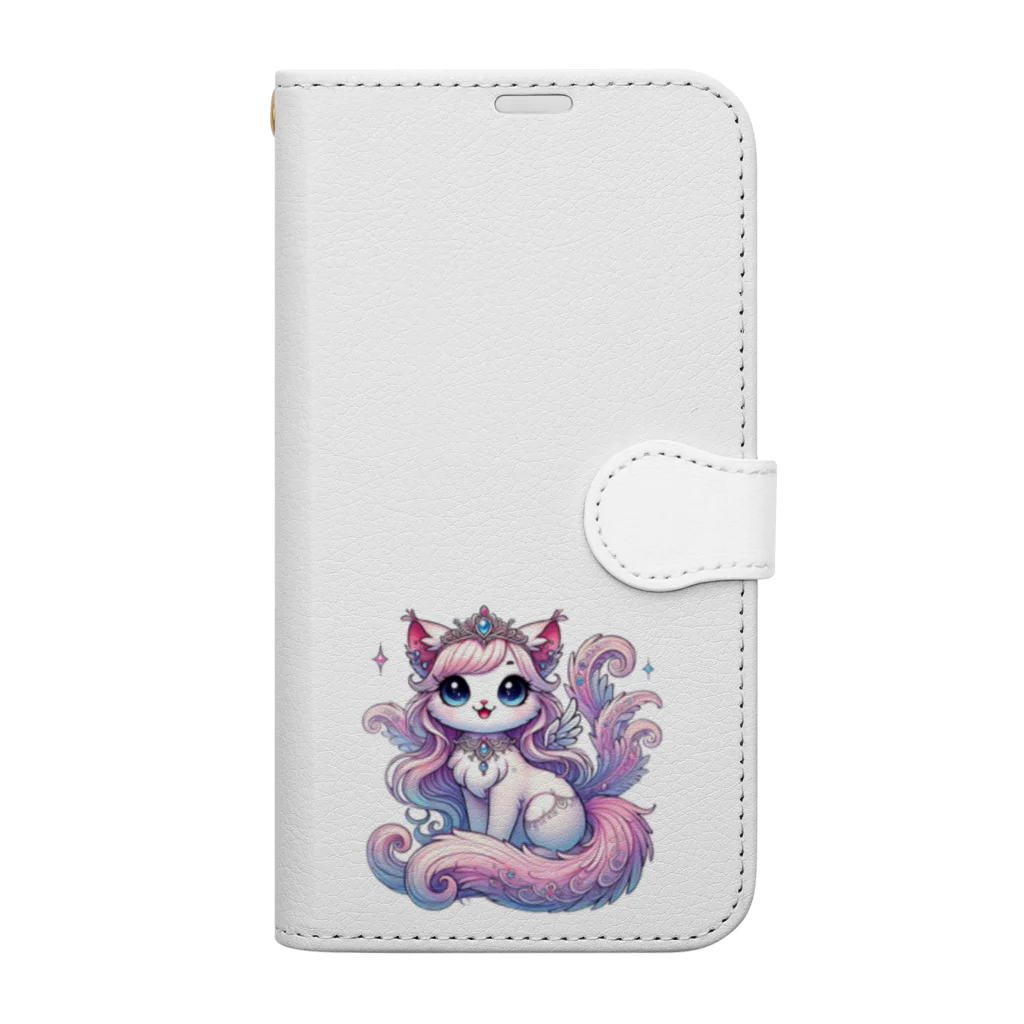 Snow-peaceのマジカルファンタジーキャット Book-Style Smartphone Case