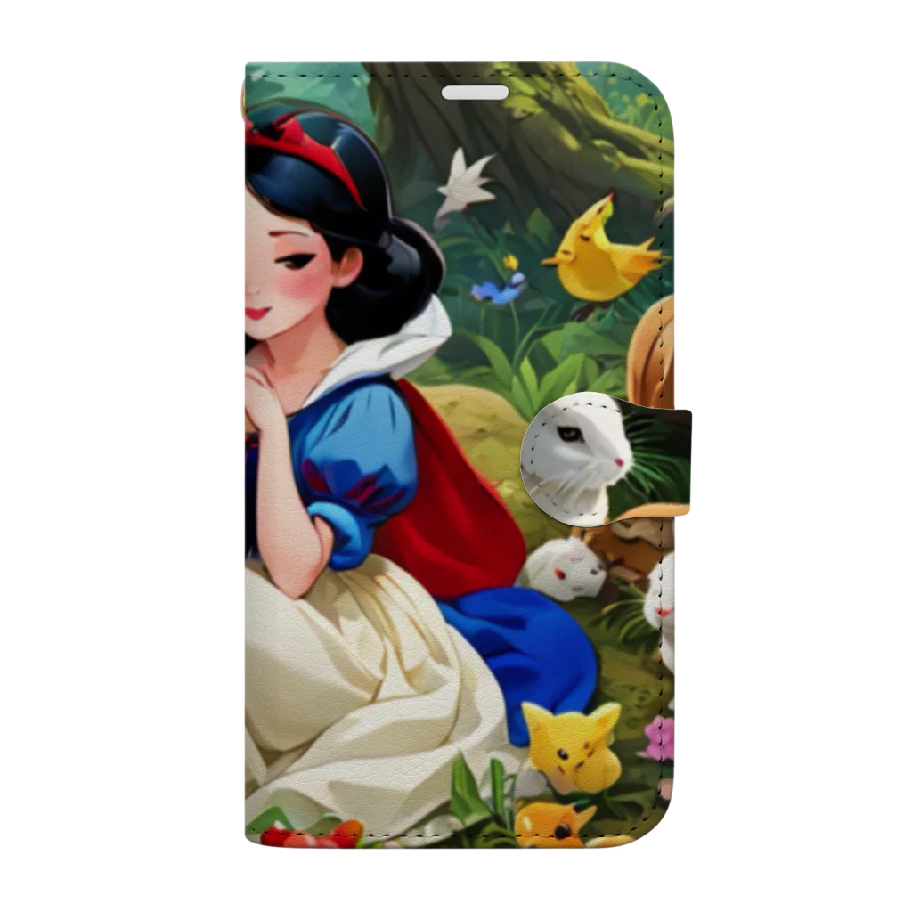 ぴよぴよショップの森の白雪姫 Book-Style Smartphone Case