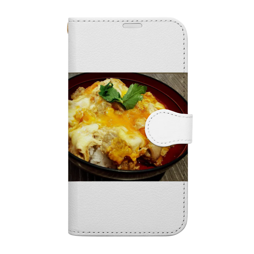 morinoyouseiの美味しい比内鶏の親子丼！ Book-Style Smartphone Case