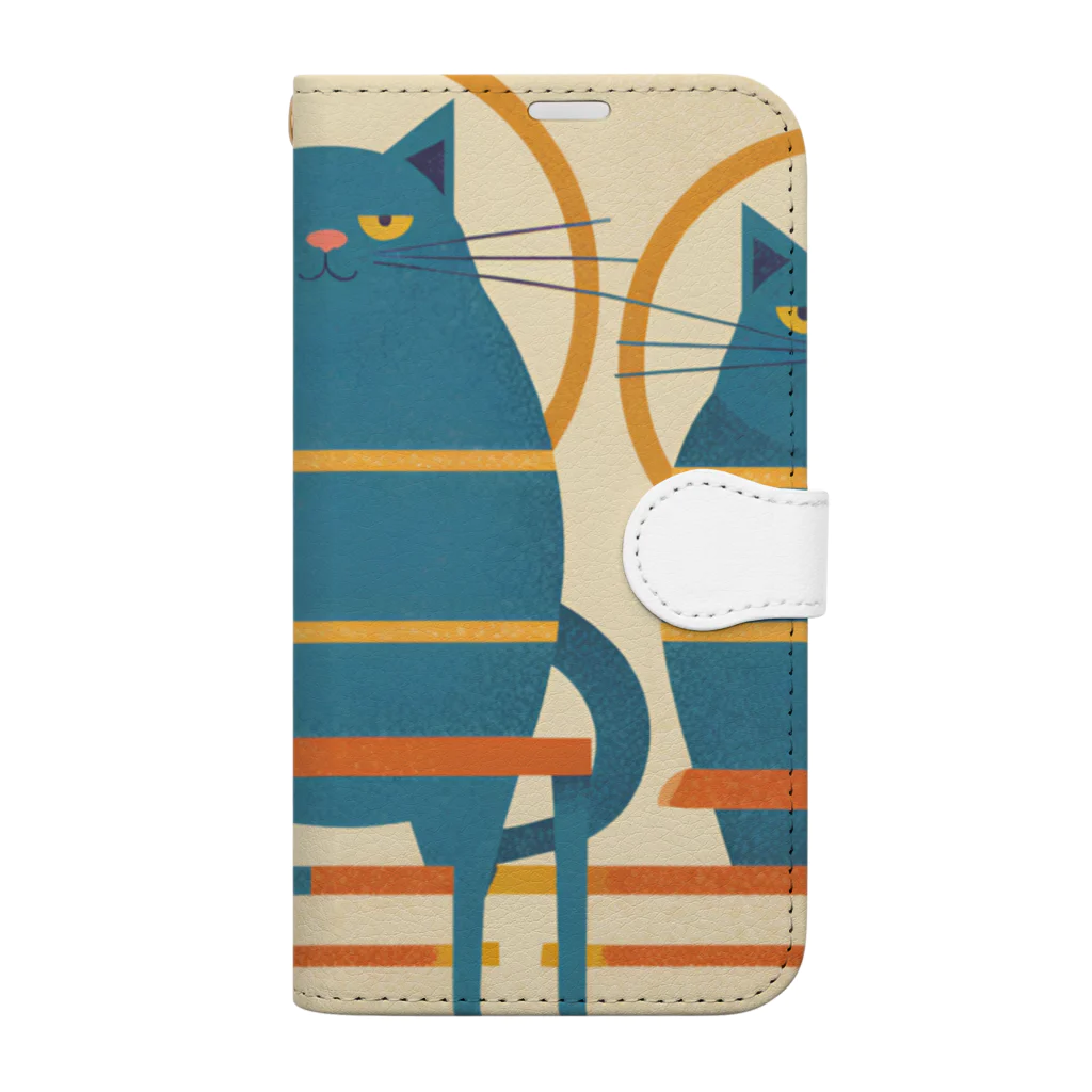 yuki-naの太った猫グッズ Book-Style Smartphone Case