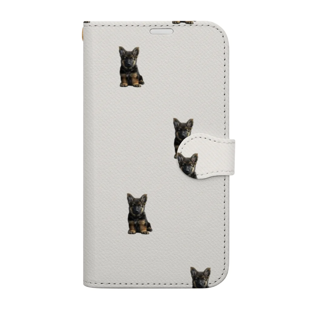 Giraffeinkの子犬シリーズ　Riley (ライリー) Book-Style Smartphone Case