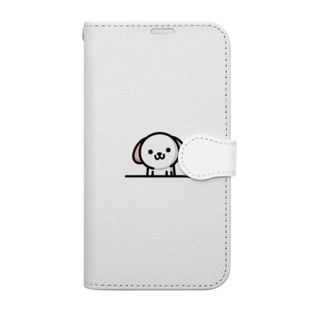 familyincのもふもふワンコ Book-Style Smartphone Case