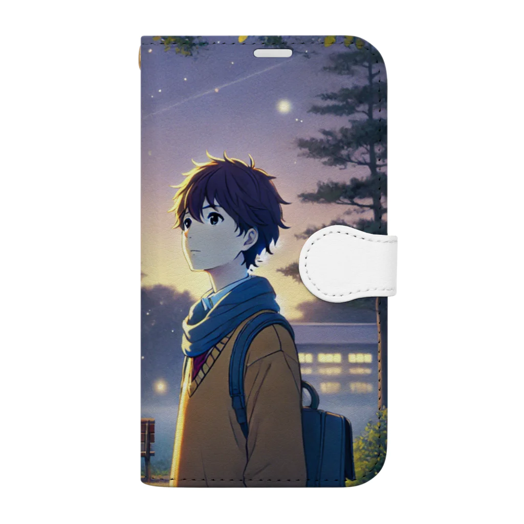 kumamoto3のAI音楽堂 公式ショップの初恋 Book-Style Smartphone Case