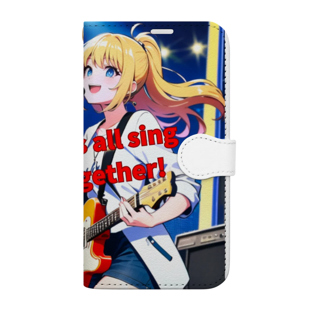 フリーダムのみんな一緒に歌おう！ Book-Style Smartphone Case