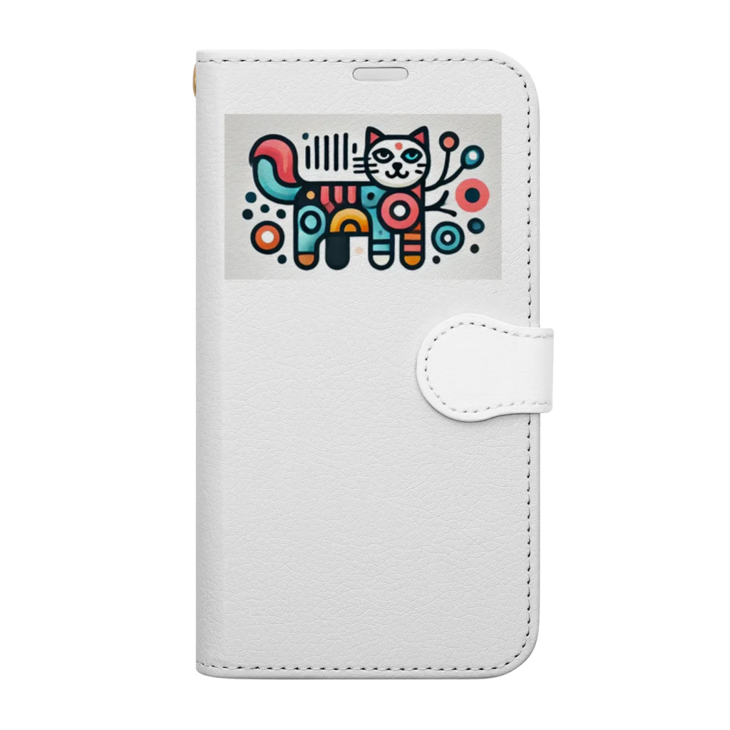 アニマル宮殿のキャットくん Book-Style Smartphone Case