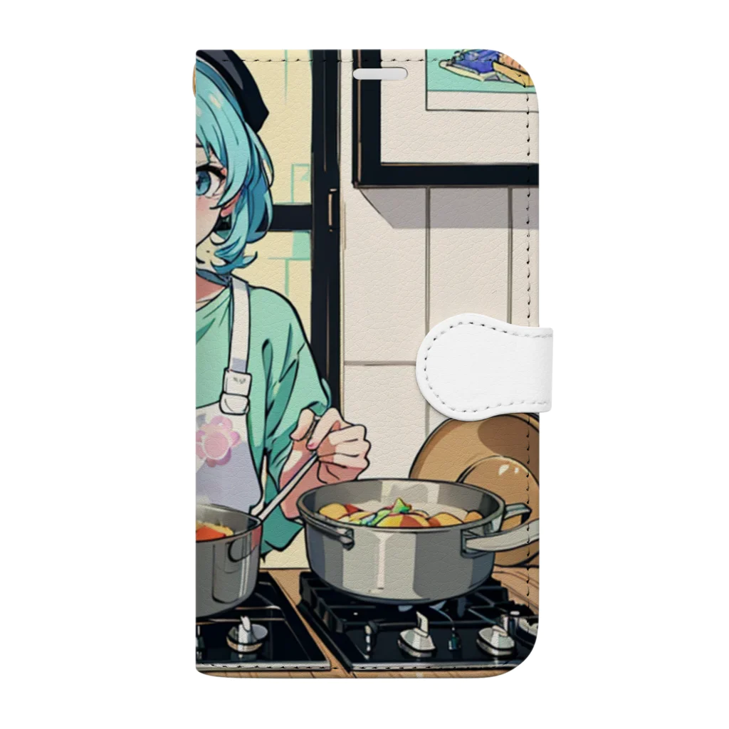 yozoraniyumeoの魔法料理研究家少女 Book-Style Smartphone Case