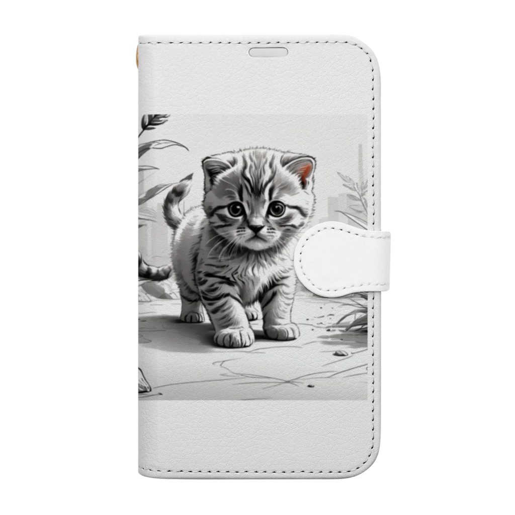 KONEKO_NEKOの子猫の散歩 Book-Style Smartphone Case