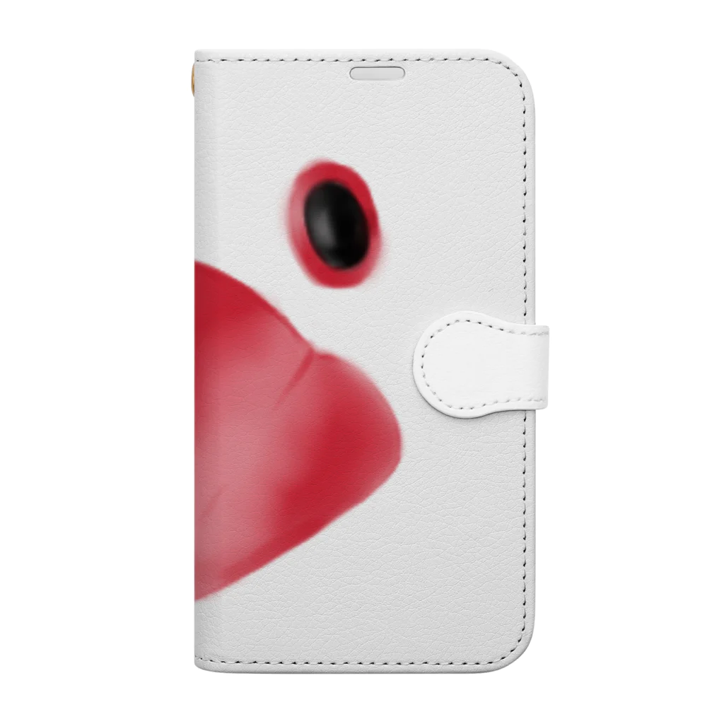 文鳥'sのクローズアップ文鳥 Book-Style Smartphone Case