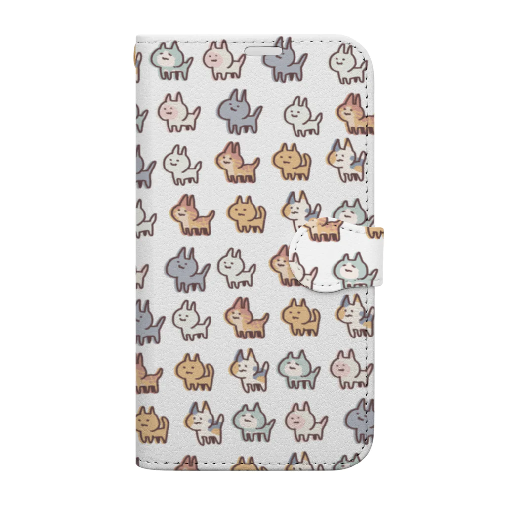 梅味の猫の大群 Book-Style Smartphone Case