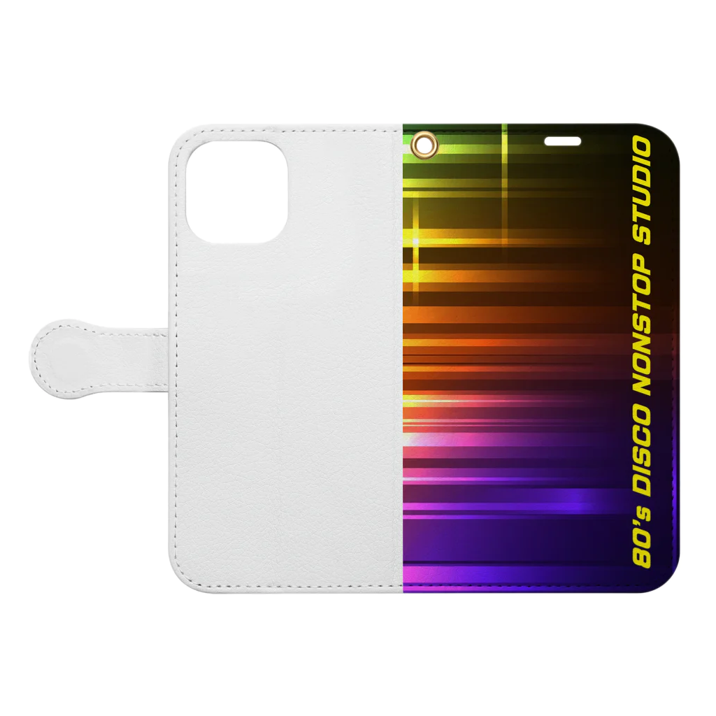 DJ-Shinoharaの80's NONSTOP DISCO STUDIO Book-Style Smartphone Case:Opened (outside)