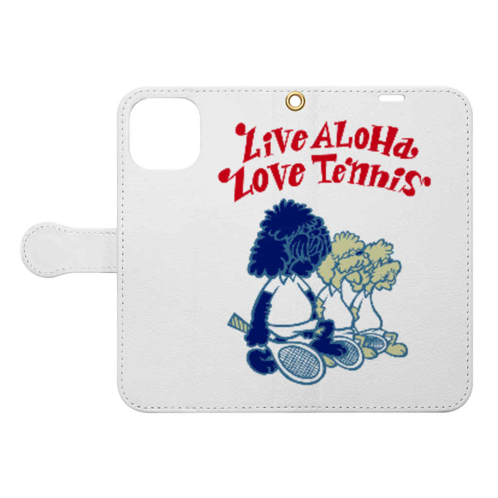 Y's Tennisのワンワンシリーズ2023 Book-Style Smartphone Case:Opened (outside)