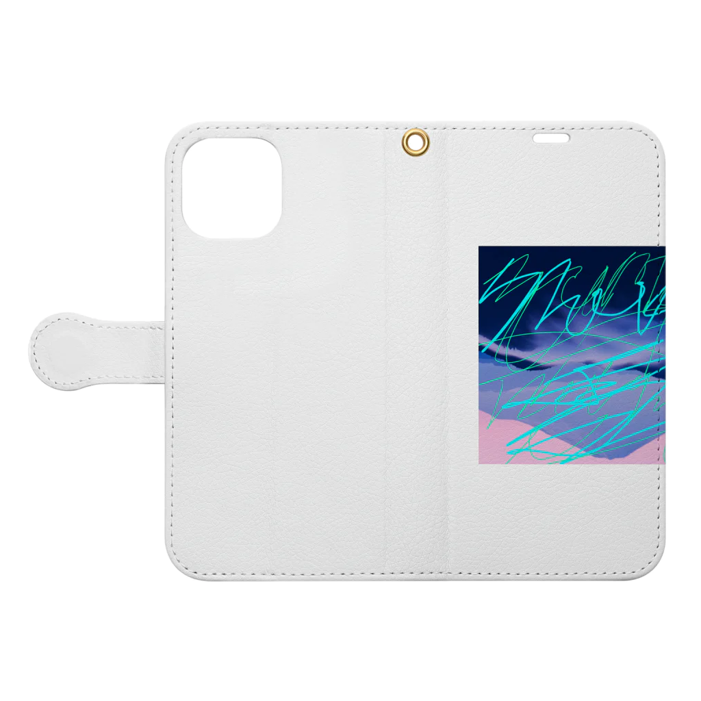 ZodyAのsnow angel Book-Style Smartphone Case:Opened (outside)