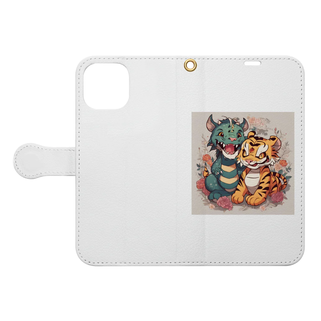 enryuu'sCLUBのPrettywithタイガー＆ドラゴン Book-Style Smartphone Case:Opened (outside)