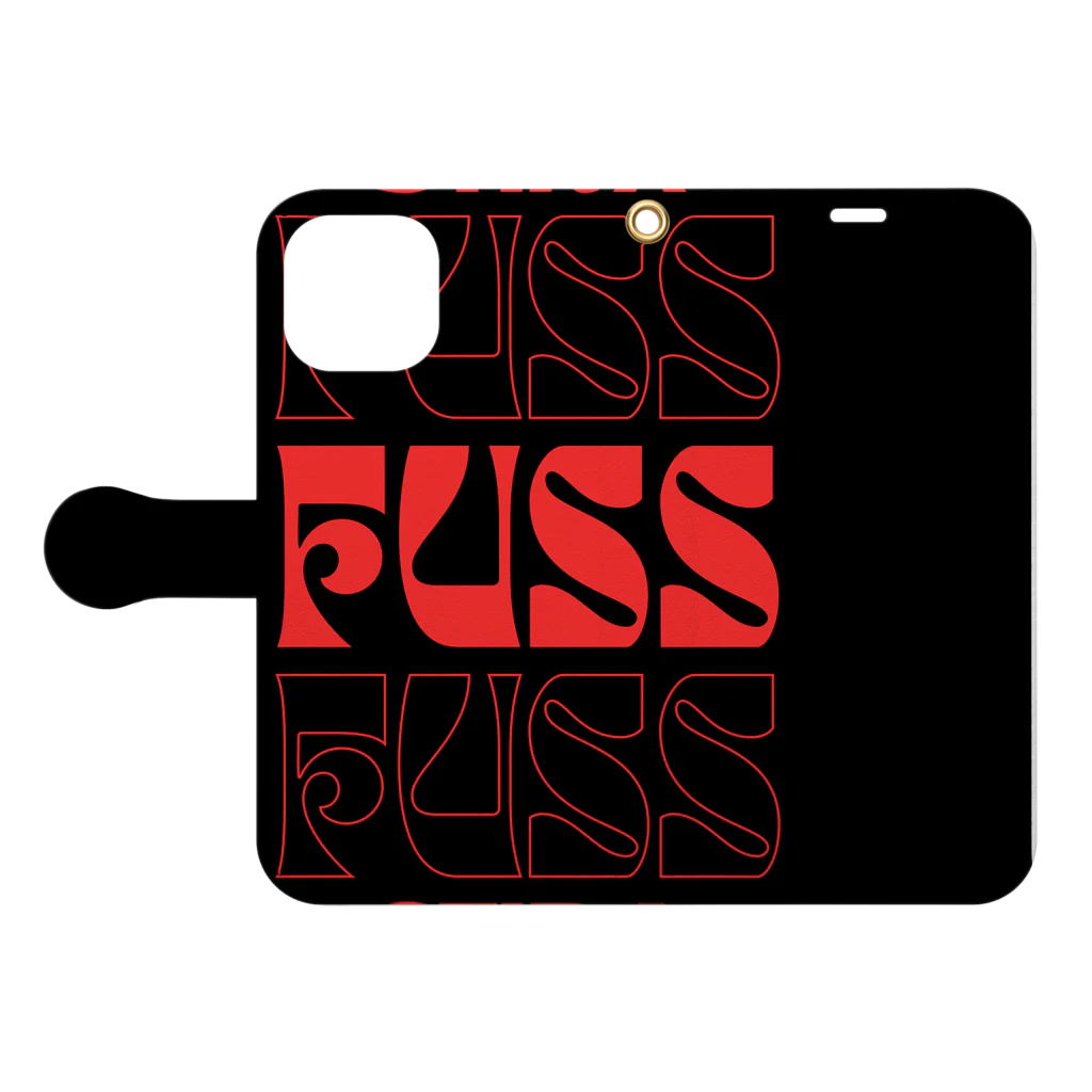 レモングラスのSTIR A FUSS 騒動 Book-Style Smartphone Case:Opened (outside)