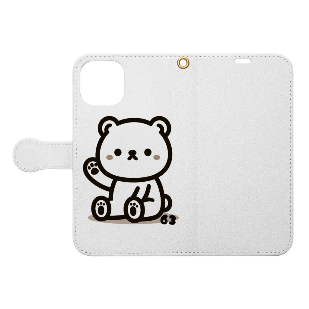 romiromi☆6363のROMIKUMA Book-Style Smartphone Case:Opened (outside)