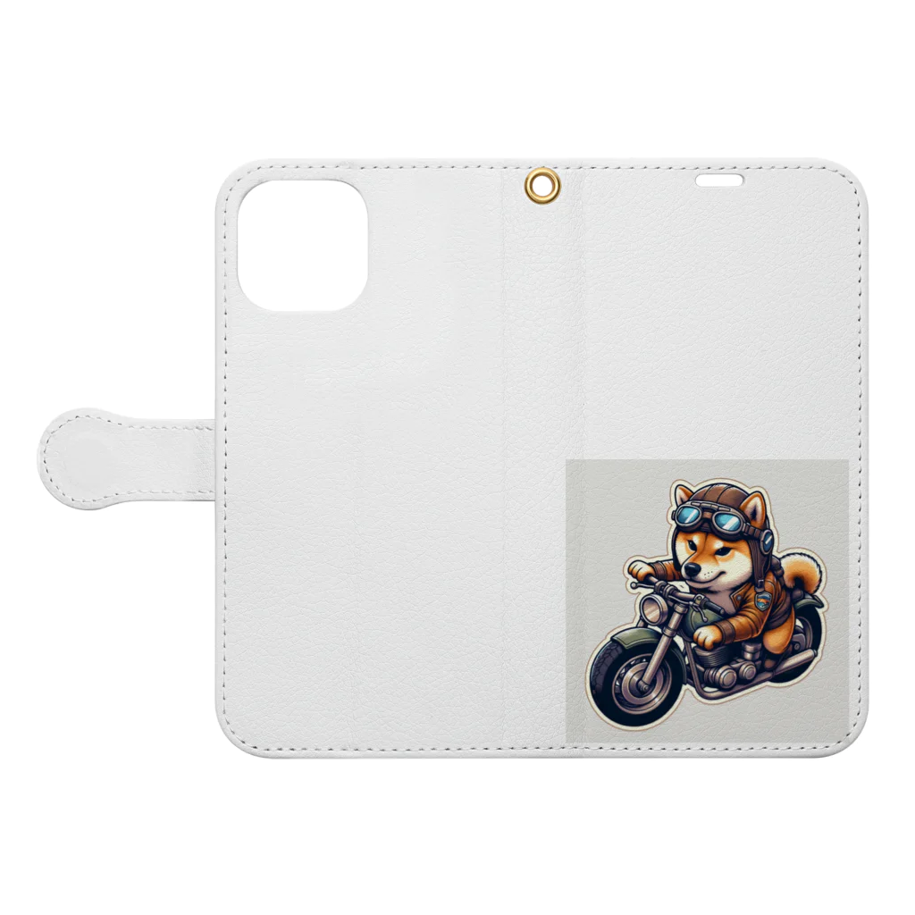 シバライダーロードの柴ライダーロードshiba31 Book-Style Smartphone Case:Opened (outside)