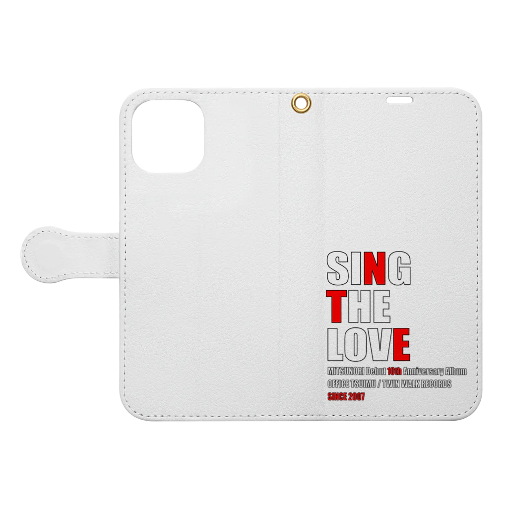 MITSUNORI OFFICIAL SHOPのMITSUNORI デビュー10周年記念デザイン Book-Style Smartphone Case:Opened (outside)