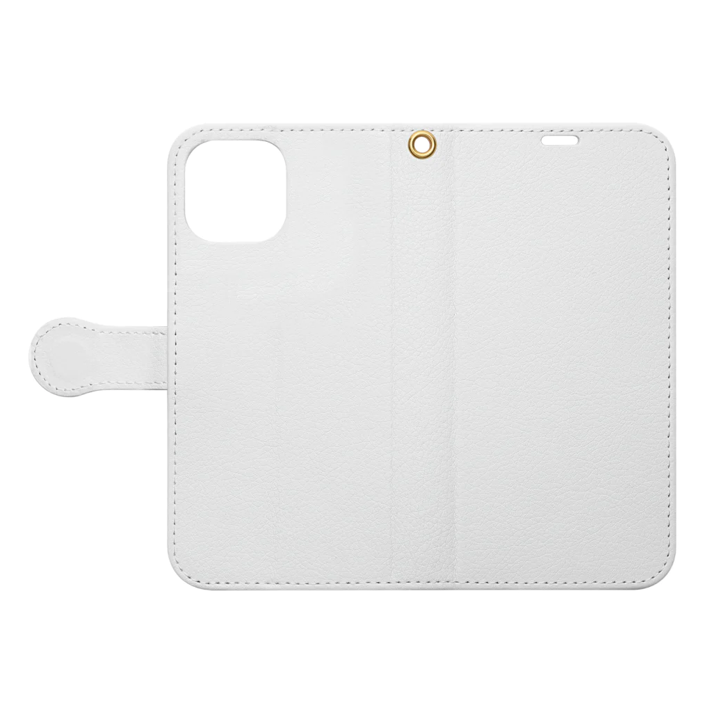 HeartyTimeのキノコくん Book-Style Smartphone Case:Opened (outside)