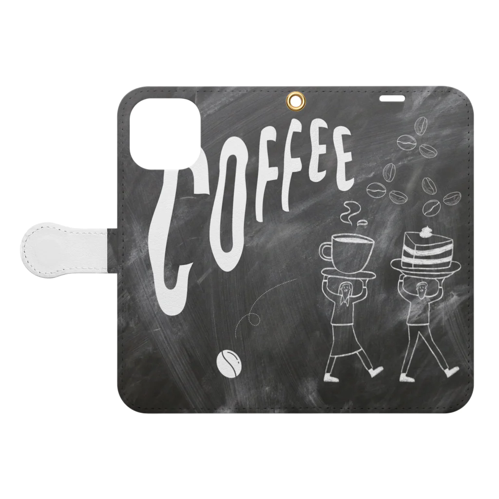 chieemakoのCoffee desert Book-Style Smartphone Case:Opened (outside)