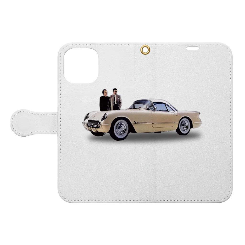 wowwooの54 Corvette Hardtop Book-Style Smartphone Case:Opened (outside)