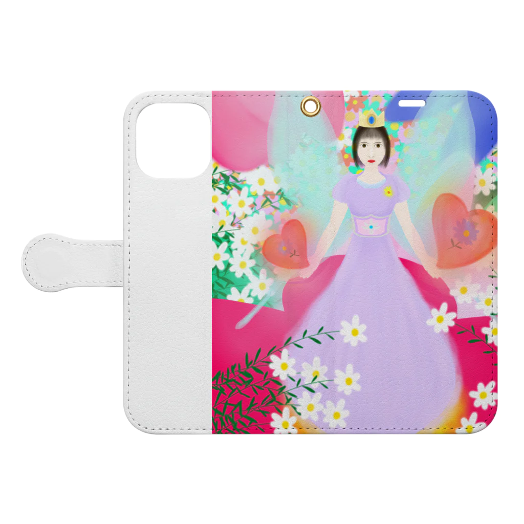 haa-taの花の女王様 Book-Style Smartphone Case:Opened (outside)