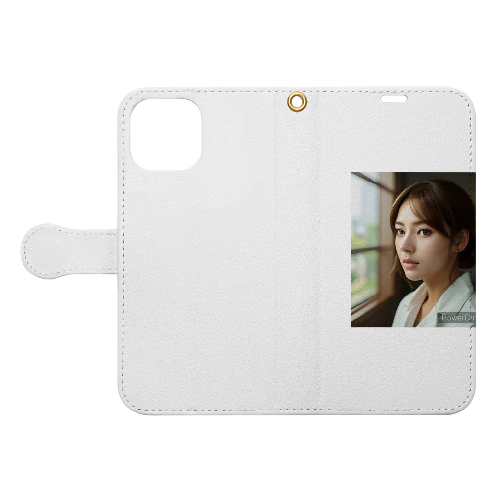 kansaijin_ryoの看護婦① Book-Style Smartphone Case:Opened (outside)