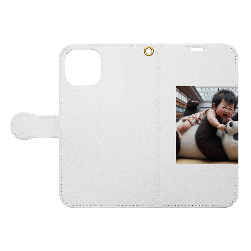 taka-kamikazeのマウントポジション Book-Style Smartphone Case:Opened (outside)