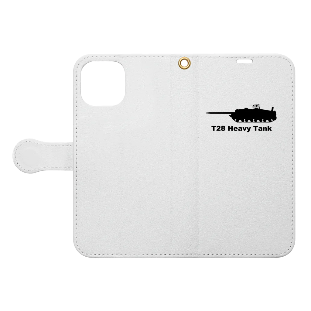 puikkoのT28重戦車 Book-Style Smartphone Case:Opened (outside)