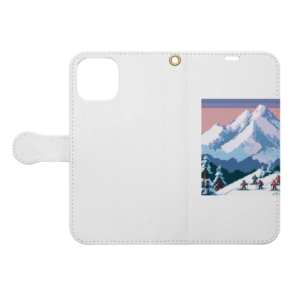 natori924のwinter sports Book-Style Smartphone Case:Opened (outside)