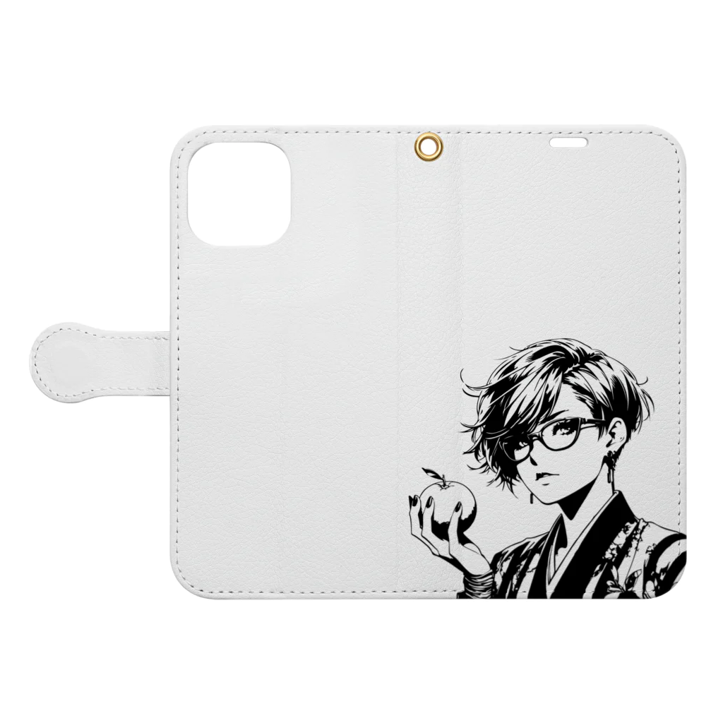 Yuki-noenの勇希農園　KAYO Book-Style Smartphone Case:Opened (outside)