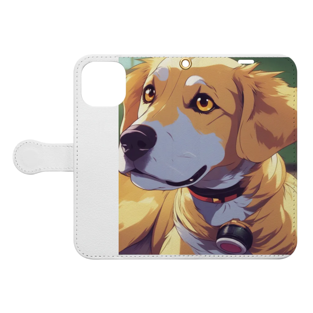 sakaki-tomoeの家の番犬 Book-Style Smartphone Case:Opened (outside)