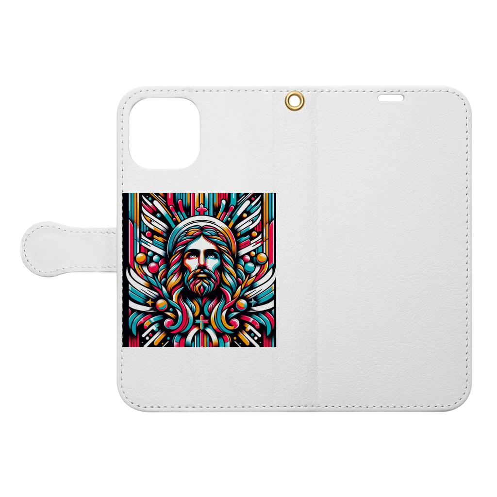 Kuris-DesignのThanks GOD,I'm alive. Book-Style Smartphone Case:Opened (outside)