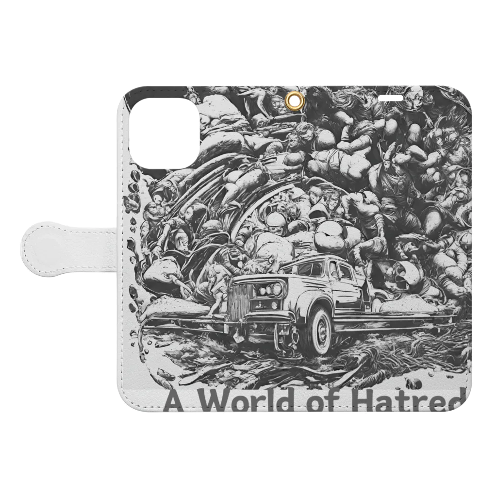 yumekauのA World of Hatred Book-Style Smartphone Case:Opened (outside)