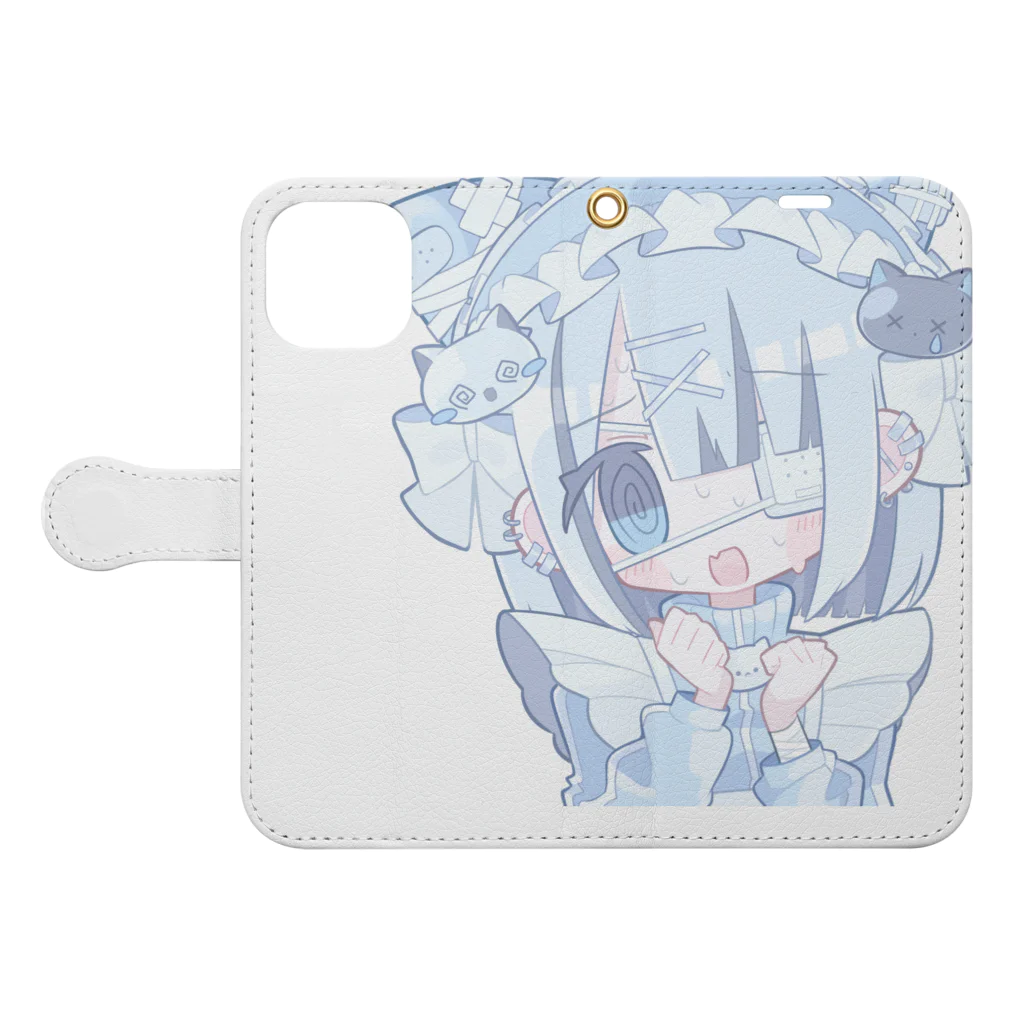 ありすのおみせのそうのときの Book-Style Smartphone Case:Opened (outside)