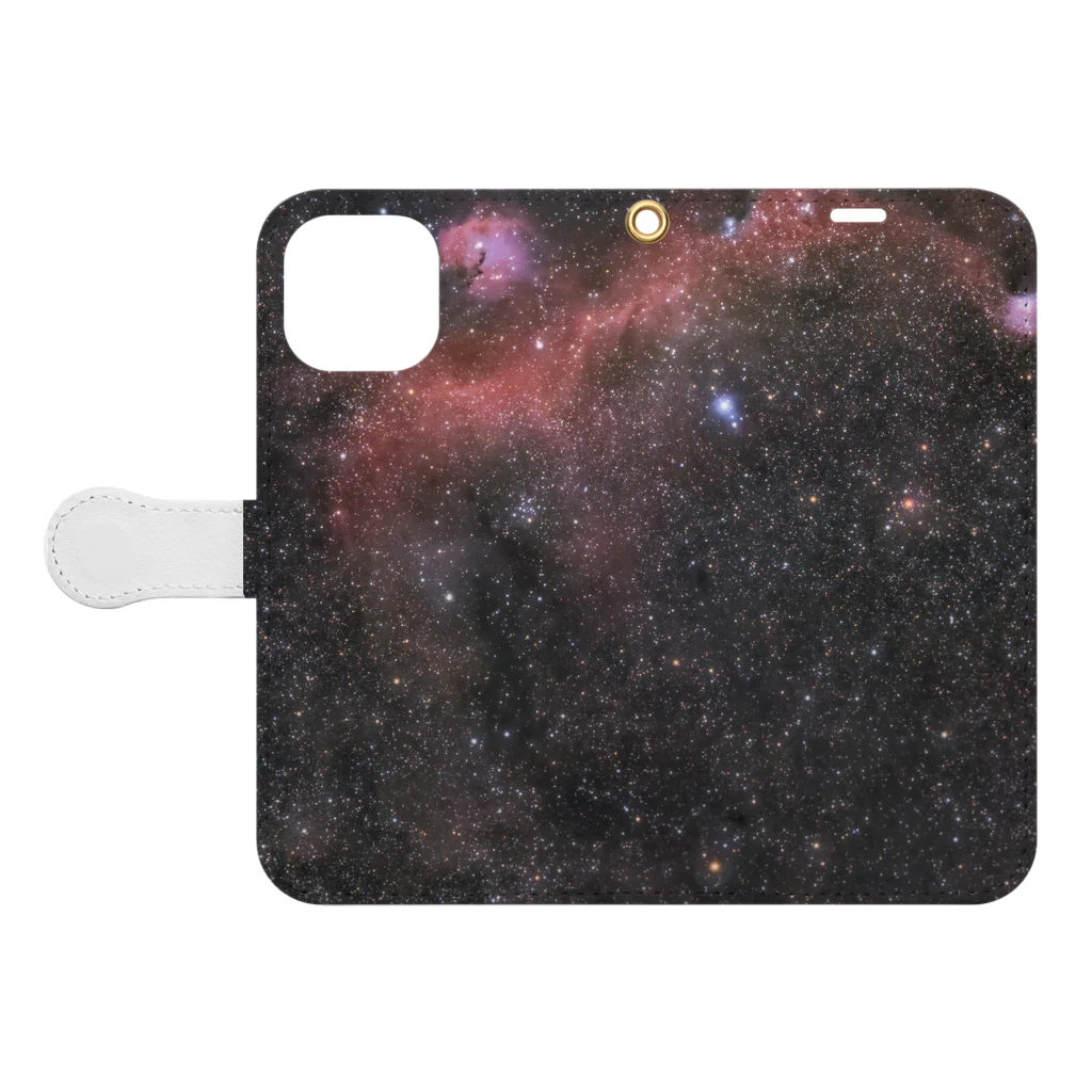 S204_Nanaのカモメ星雲 Book-Style Smartphone Case:Opened (outside)