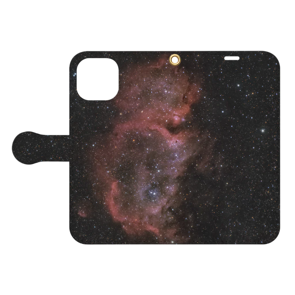 S204_Nanaの胎児星雲 Book-Style Smartphone Case:Opened (outside)