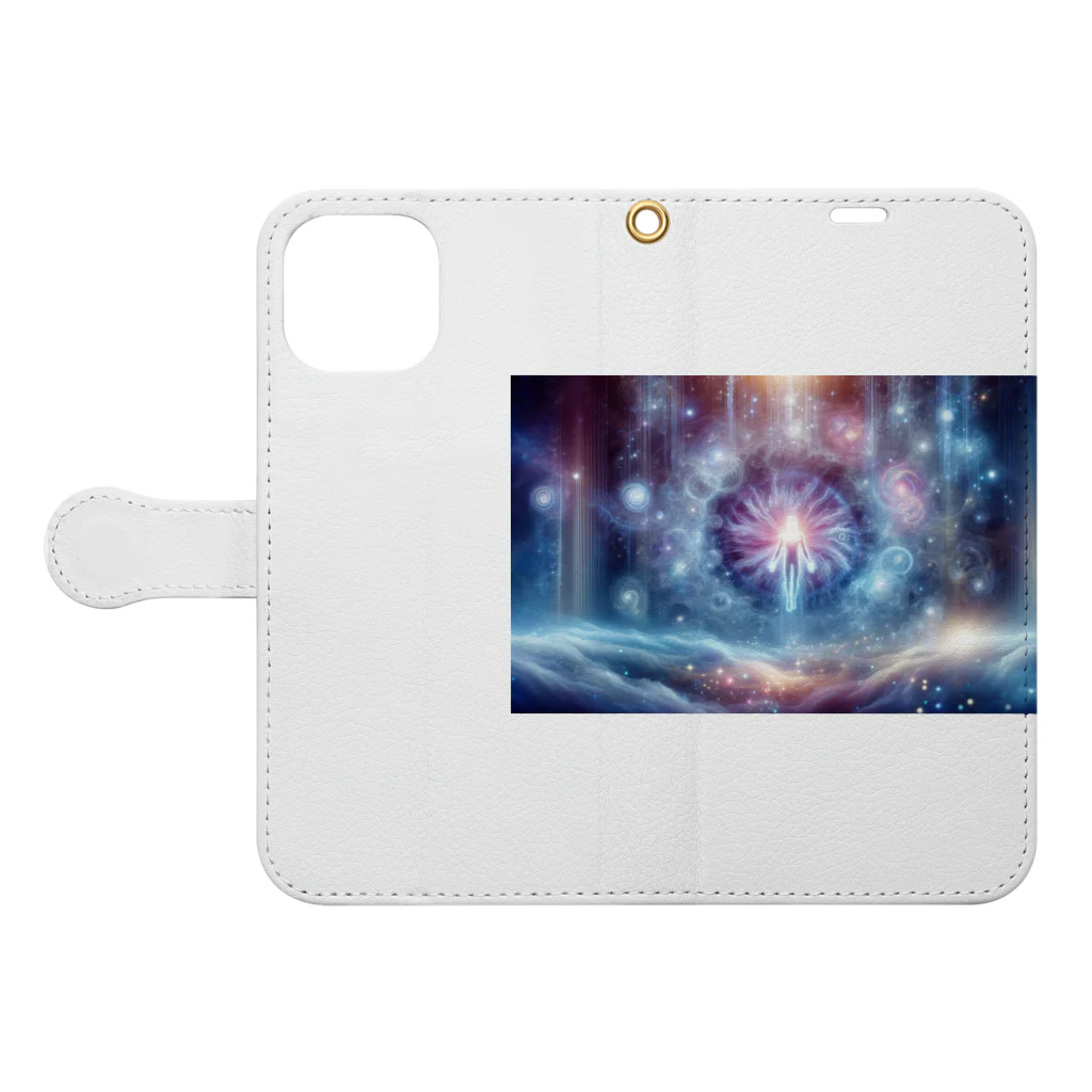 Spiritual5Dimensionの特別な波動グッズ Book-Style Smartphone Case:Opened (outside)