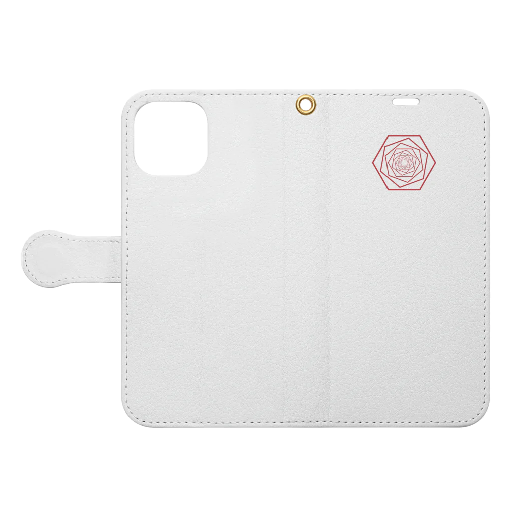 designerk　ＧＰの只野ＧＲＡＰＨＩＣ Book-Style Smartphone Case:Opened (outside)